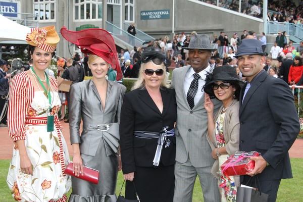 Angela Stone (left) at races