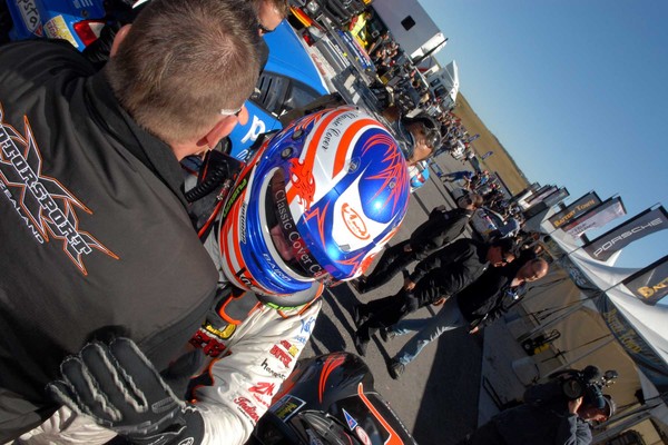 Victory returns to the hands of ex-pat Kiwi Craig Baird, congratulated by his Triple X Motorsport technical director Todd Bickerton, when he won the Battery Town Porsche GT3 Cup Challenge title at the seasons final round held at Taupo in the weekend.