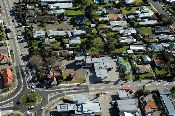 Aerial view of property