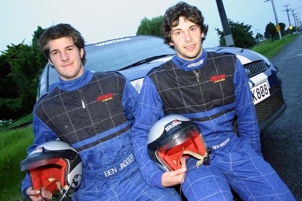 Ben Jagger and co-driver Ben Hawkins