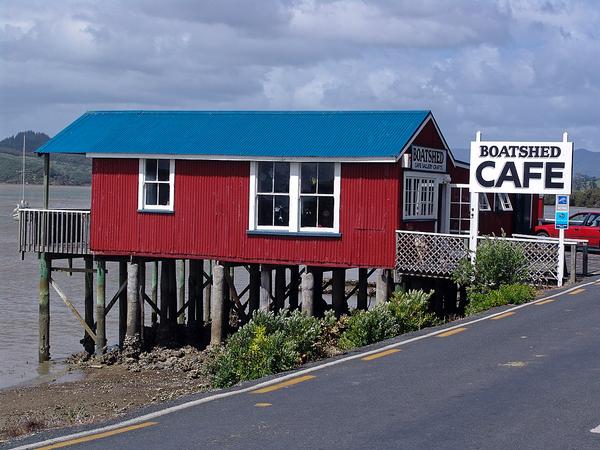 Boatshed at Rawene