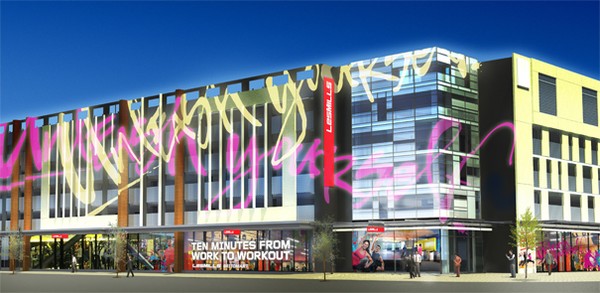Les Mills Britomart - outside (artist rendering)