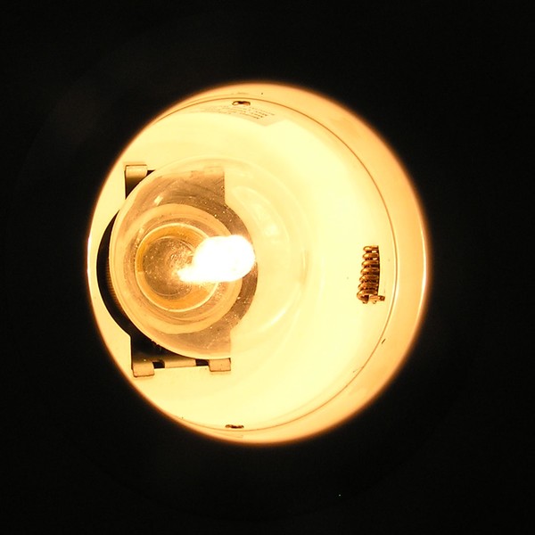 Energy efficent bulb in action