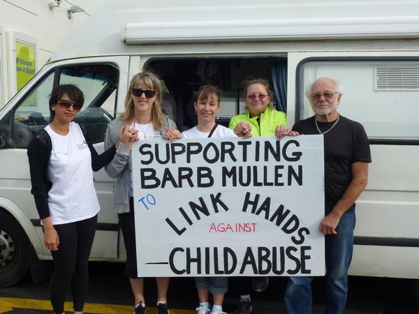 Pictured are (Left to Right) &#8211; Amandeep Kung, Janine Evans and Rachel McGuire, all  from Child Matters,  and Barb Mullen with her partner who has supported her throughout the journey Pat Southee.