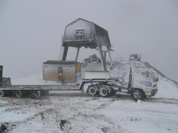 A new operator hut to the top of a Mt Hutt chairlift