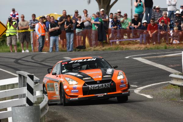 Expat Kiwi Steve Millen throws the Stillen GT-R through a corner during a previous Targa Rally