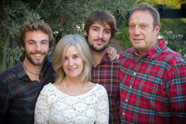 Marko, Mum Jill, Alex and Father Robert Ayling.