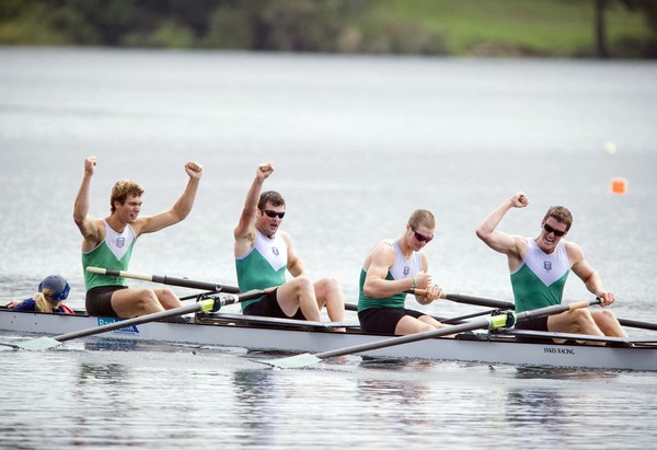 Wairoa Four that won one of rowing's oldest trophies, the Boss Rooster