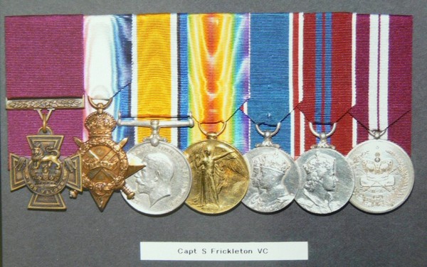 The medals of Capt Frickleton VC