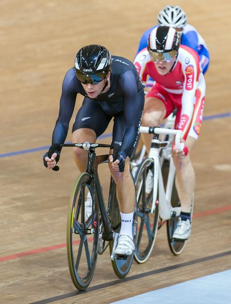 Omnium World Champion Aaron Gate in action.