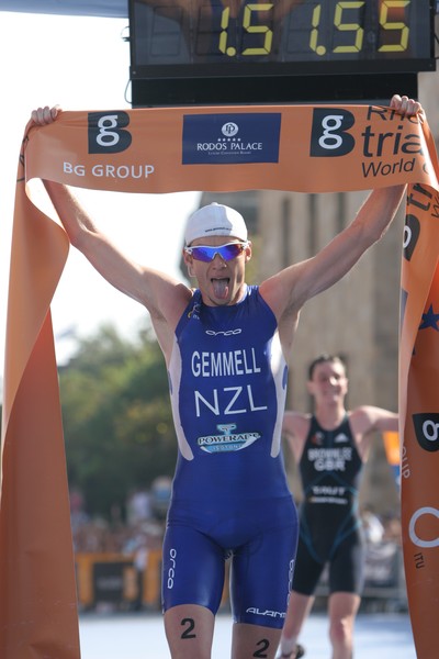 Kris Gemmell wins Triathlon World Cup at Rhodes, Greece