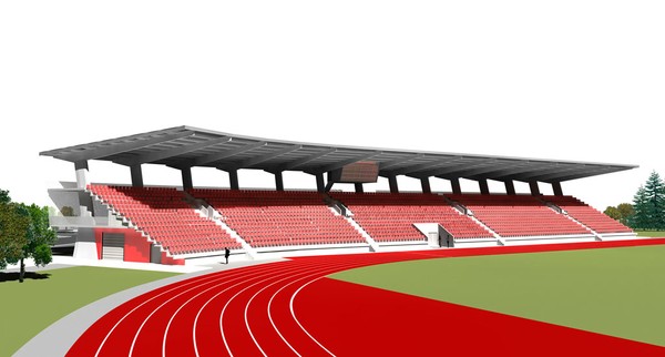 Grandstand from an artists impression