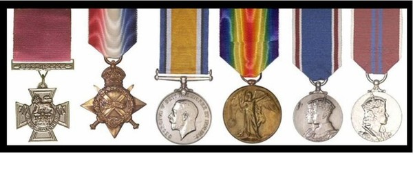 The medals of Sgt Grant VC. 