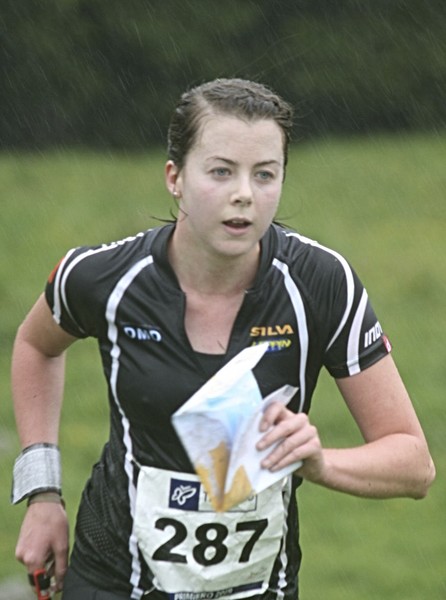 Greta Knarston heading for her third top-20 finish at Junior World Orienteering Championships