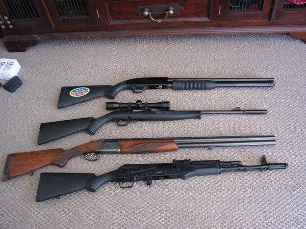 Guns seized in Auckland.