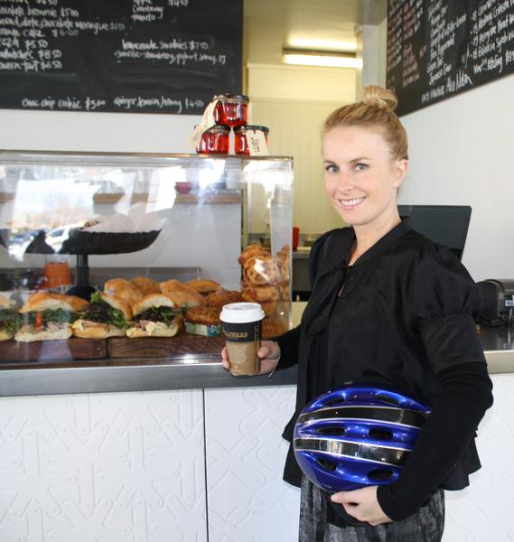 Eloise Angus fuels up on a flat white at Opera Kitchen