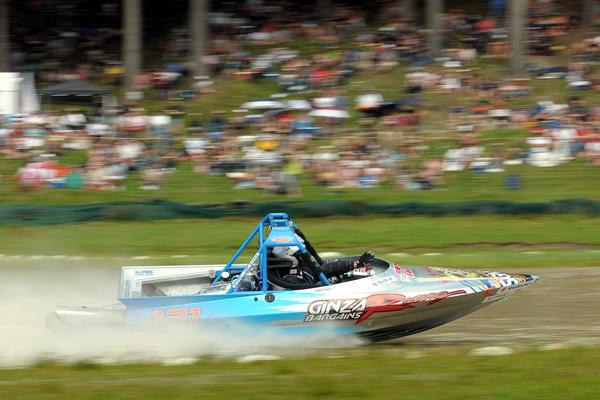 Quad-rotor powered jet sprint boat of Wanganui's Peter Huijs is among those entered to contest this weekend's opening round of the 2012 Jetpro Jetsprint Championship being held at Meremere