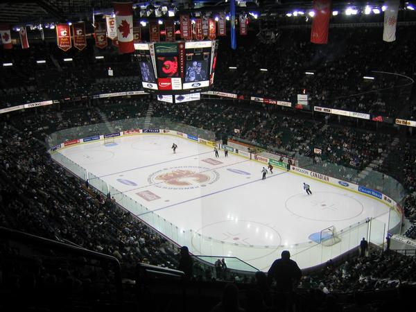 The 4.2 million dollar NHL ice hockey arena