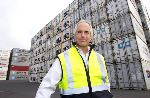 Fonterra's Chief Executive Andrew Ferrier visiting the Ports of Auckland
