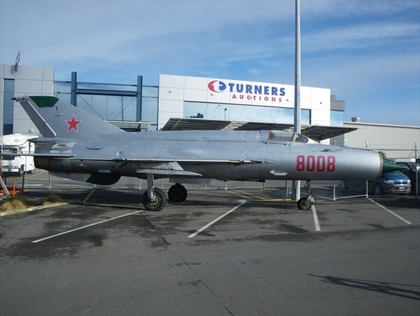 Mig jet that is up for auction on TradeMe. The Mig has already attracted more than 27,000 views and bidding is up to $34,000