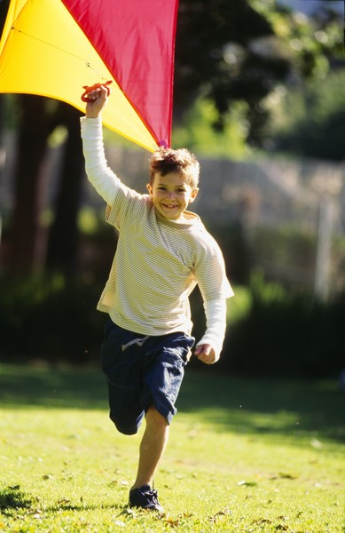 boy with kite