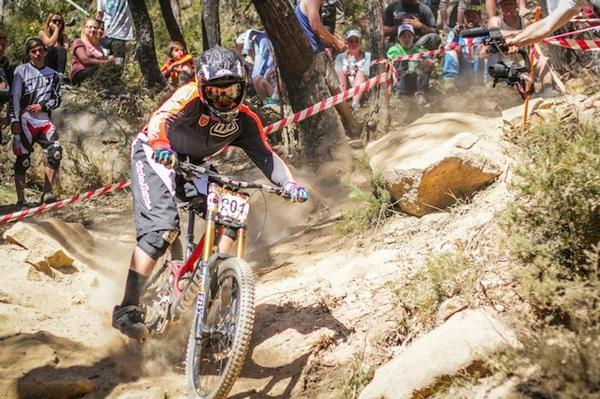 Joel Willis wins the U19 title in front of hundreds of spectators on his local track.