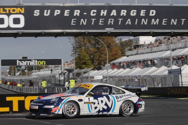 Current Porsche GT3 Cup champion Craig Baird dominated the qualifying for this weekend's first of three races around the Hamilton 400 street race course