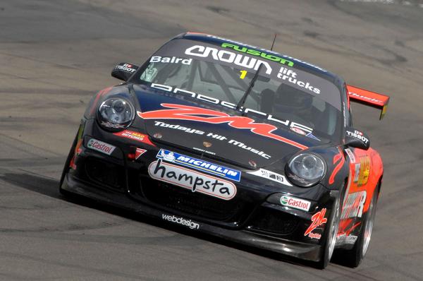  Triple X Motorsport's Craig Baird took a comfortable win in the weekend's penultimate round of the 2010/2011 Porsche GT3 Cup Challenge held at Manfeild to narrow the points gap to team-mate Daniel Gaunt.