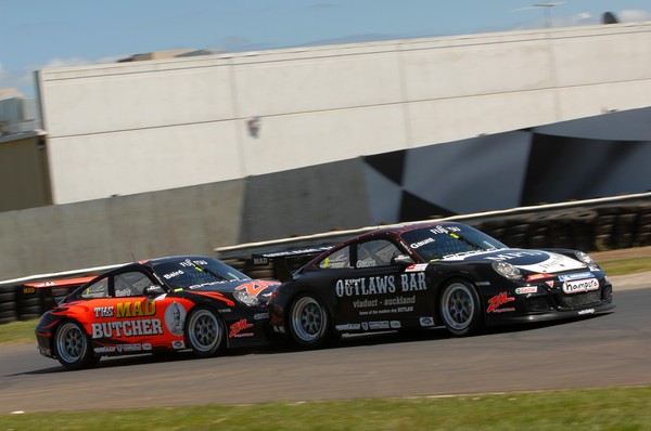 Daniel Gaunt now leads the six round Porsche GT3 Cup Challenge following his second race win of the weekend at Pukekohe