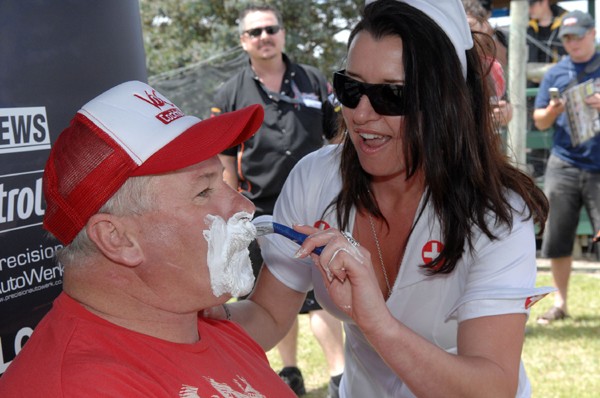 Shaving for the Movember charity