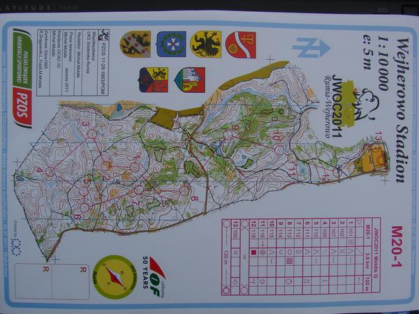 Mens heat 1 map and course