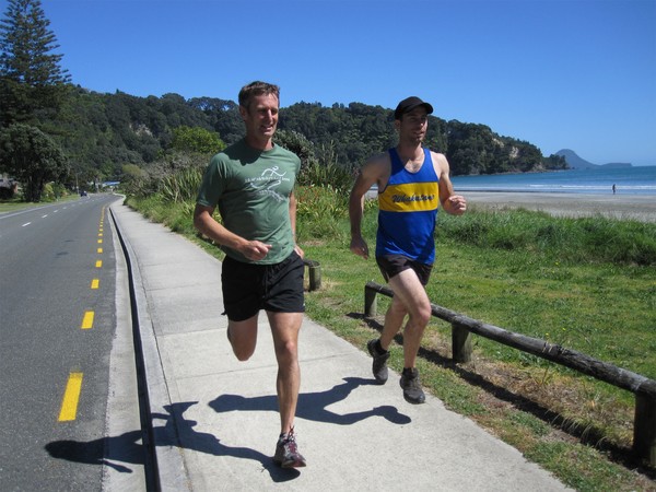 Running near Ohope's West End