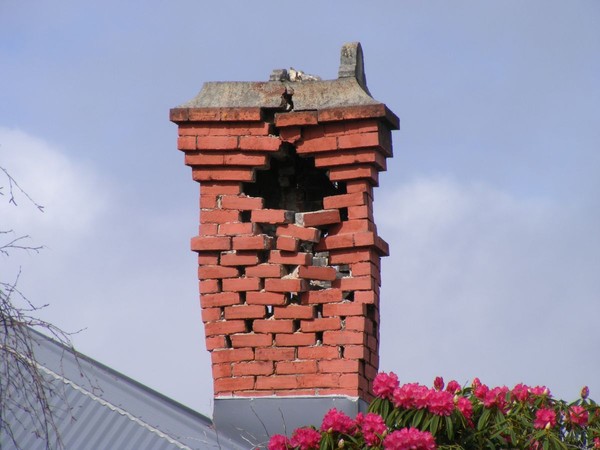 A common sight around the city after a Powerful 7.4 quake hit Christchurch on 4 September 2010