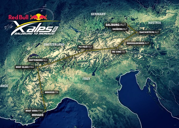 Red Bull X-Alps 2011, the 864km adventure race where athletes must hike or paraglide from Salzburg to Monaco in the quickest time possible