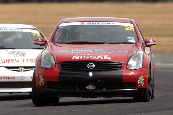 Mark Joblin and the Classic Cover Insurance Skyline 350GT at Powerbuilt Raceway Ruapuna over the weekend