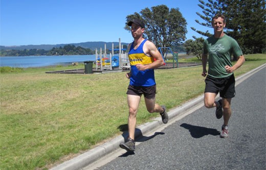 Ohope Half Marathon near the start/finish line