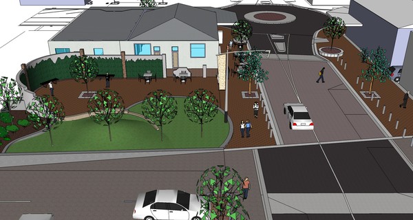 The first of a series of parks planned for Hastings city CDB will be located on Warren Street