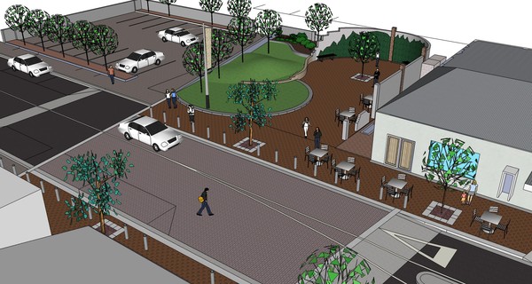 The first of a series of parks planned for Hastings city CDB will be located on Warren Street