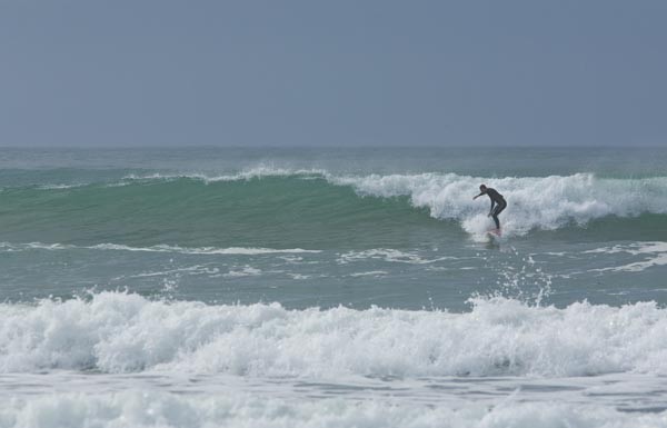 A surfboard made from Native New Zealand Flax