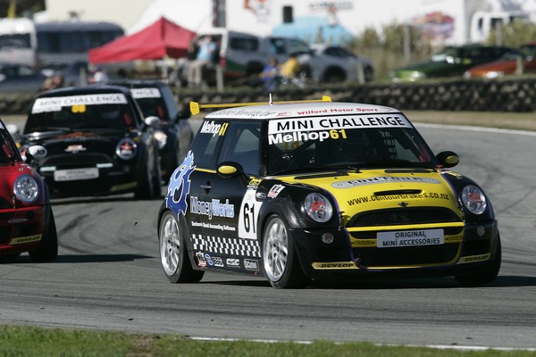 Brent Melhop at the wheel last season at Teretonga Park