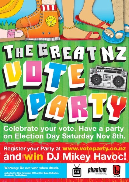 The Great New Zealand Vote Party
