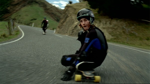 Hamish on Longboard