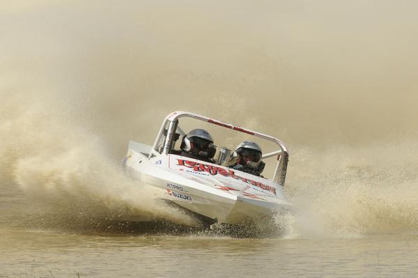 Current leaders of the Suzuki Superboat category in this year's Jetpro Jetsprint Championship, Wanganui's Duncan Wilson and navigator Jamiee-Lee Lupton head to this weekend's fourth round near Hastings needing to win to maintain their advantage