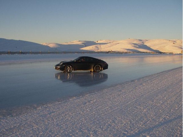 Driving on snow and ice packed surface