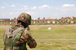 Corporal Duncan competes on Nelson range 