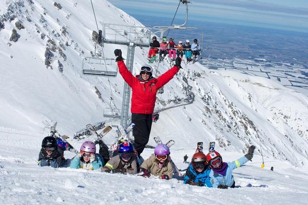 Mt Hutt is the perfect playground for children learning to ski (photo by: Tony Harrington/NZSki)