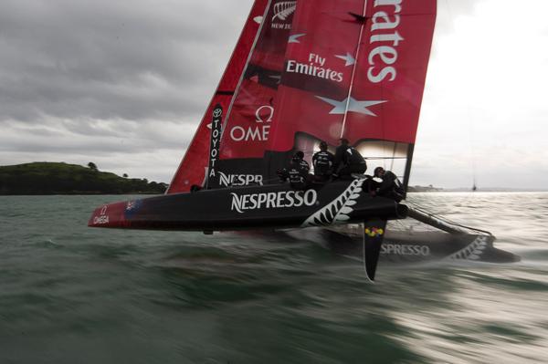 Emirates Team New Zealand's AC45 catamaran