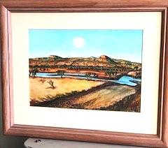 The Rising, watercolours on paper, by Leon Aarts