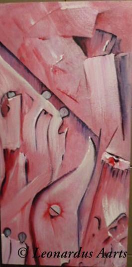 'In the Pink', by Leon Aarts, acrylics on canvas