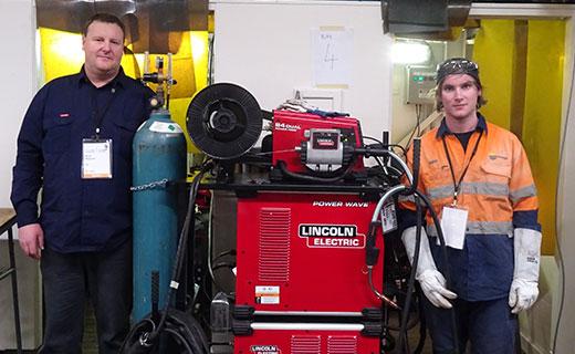 Bruce McQueen and Andrew Champion are representing NZ in Welding at the international WorldSkills NZ competition in Abu Dhabi.